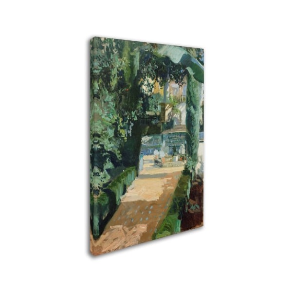 Joaquin Sorolla 'Court Of The Dances Seville' Canvas Art,12x19